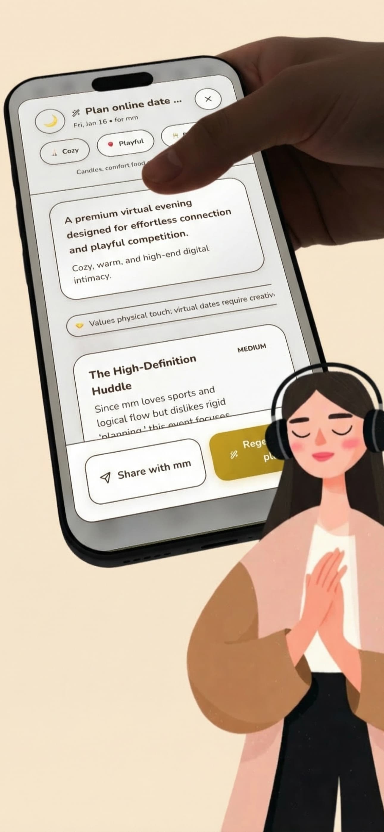 Pause partner mood view